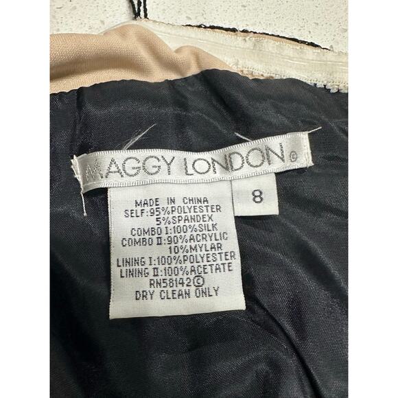 Holiday Party Dress Halter Midi Formal Evening Lace Overlay Black 8 Maggie Londn - Picture 6 of 12